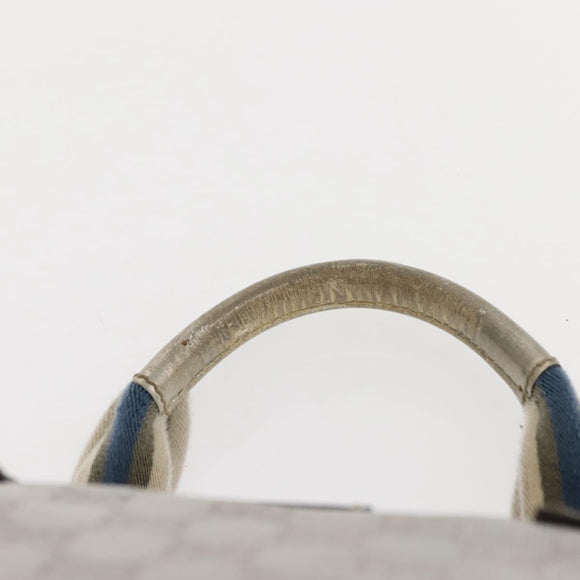 GUCCI GG Canvas Sherry Line Tote Bag Silver 131228 Auth bs30093