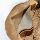 LOEWE Gate Bag Mini Shoulder Bag straw Beige Light Blue Auth bs30097A-24