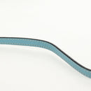 LOEWE Gate Bag Mini Shoulder Bag straw Beige Light Blue Auth bs30097A-8