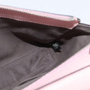 FENDI Dot Com Hand Bag Leather 2way Pink Silver Auth bs30098-23