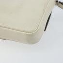 FENDI Micro Bucket Monster Shoulder Bag Leather 2way White Silver Auth bs30100-16