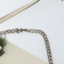 FENDI Micro Bucket Monster Shoulder Bag Leather 2way White Silver Auth bs30100-14