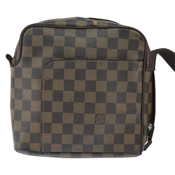 LOUIS VUITTON Damier Ebene Olaf PM Shoulder Bag N41442 LV Auth bs30109
