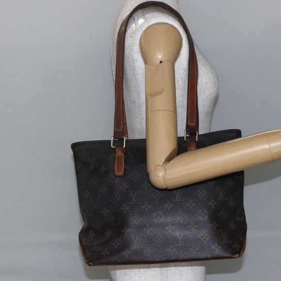 LOUIS VUITTON Monogram Cabas Piano Tote Bag M51148 LV Auth bs30110