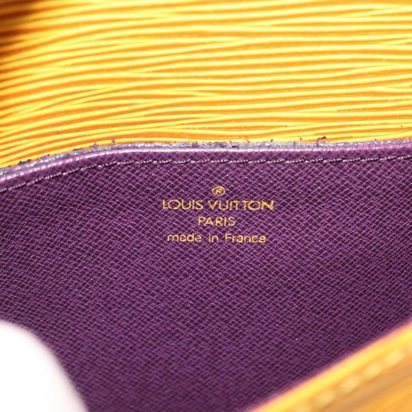 LOUIS VUITTON Epi Saint Cloud PM Shoulder Bag Yellow M52219 LV Auth bs30112