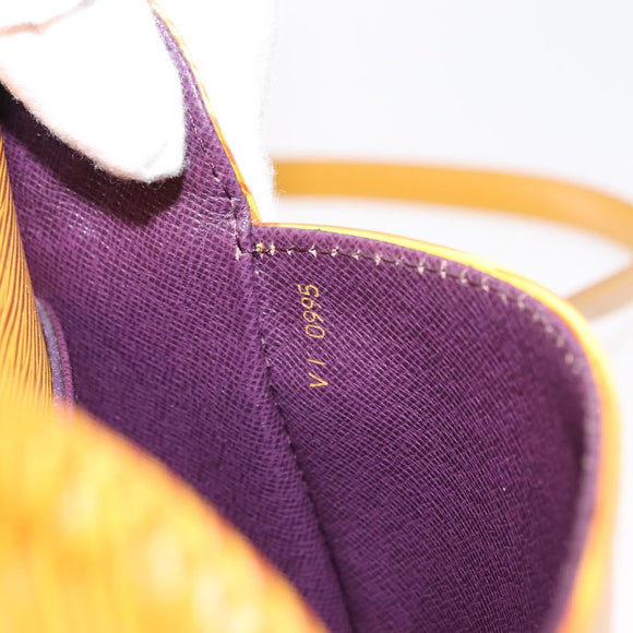 LOUIS VUITTON Epi Saint Cloud PM Shoulder Bag Yellow M52219 LV Auth bs30112