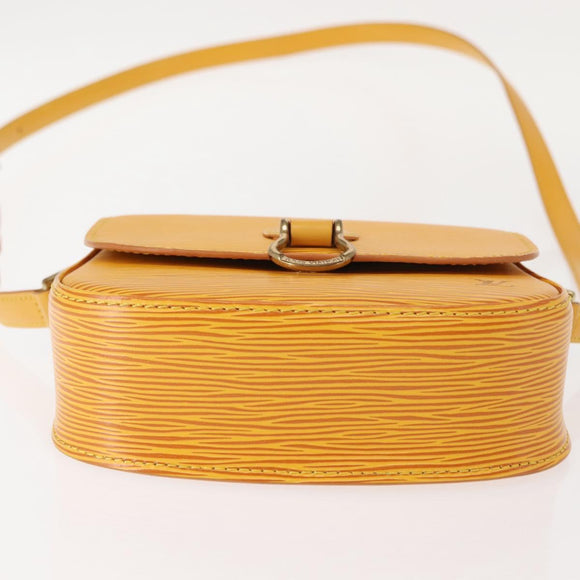 LOUIS VUITTON Epi Saint Cloud PM Shoulder Bag Yellow M52219 LV Auth bs30112