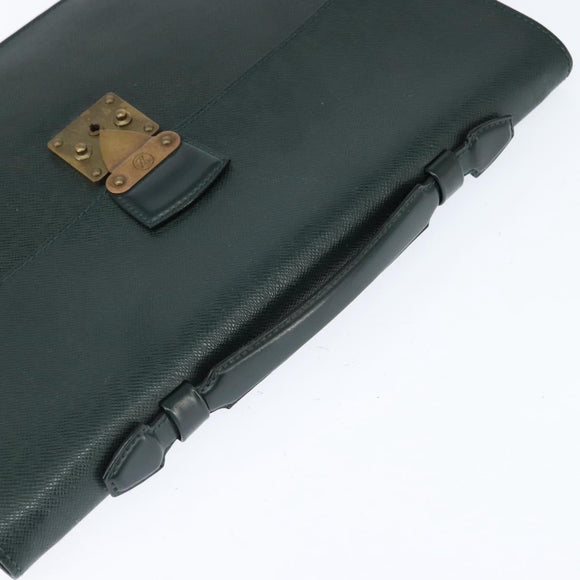 LOUIS VUITTON Taiga ServietteKourad Business Bag Epicea T16786 LV Auth bs30113