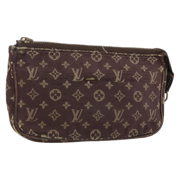 LOUIS VUITTON Monogram Idylle Mini Pochette Pouch Fuzan M62997 LV Auth bs30118