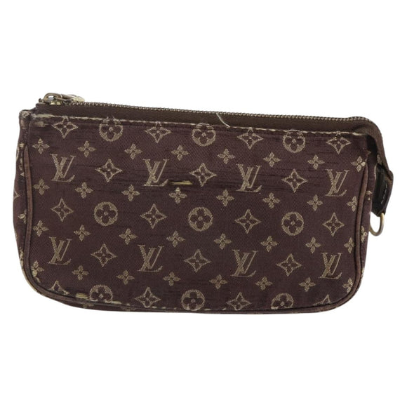 LOUIS VUITTON Monogram Idylle Mini Pochette Pouch Fuzan M62997 LV Auth bs30118