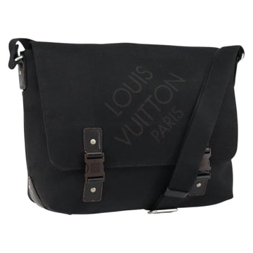 LOUIS VUITTON Damier Geant Roux Shoulder Bag Black M93079 LV Auth bs30119