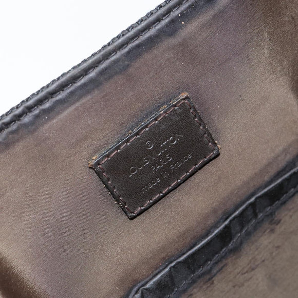 LOUIS VUITTON Damier Geant Roux Shoulder Bag Black M93079 LV Auth bs30119