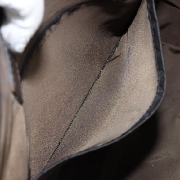 LOUIS VUITTON Damier Geant Roux Shoulder Bag Black M93079 LV Auth bs30119