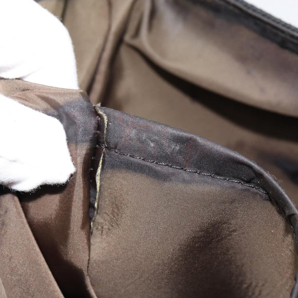 LOUIS VUITTON Damier Geant Roux Shoulder Bag Black M93079 LV Auth bs30119