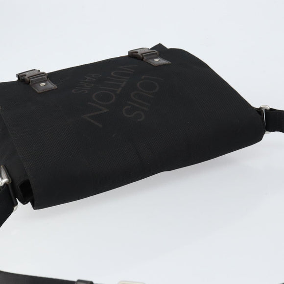 LOUIS VUITTON Damier Geant Roux Shoulder Bag Black M93079 LV Auth bs30119