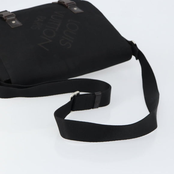 LOUIS VUITTON Damier Geant Roux Shoulder Bag Black M93079 LV Auth bs30119