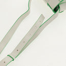 BOTTEGA VENETA MAXI INTRECCIATO Cassette Bag Leather White Green Auth bs30121A-14