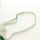 BOTTEGA VENETA MAXI INTRECCIATO Cassette Bag Leather White Green Auth bs30121A-15