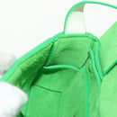 BOTTEGA VENETA MAXI INTRECCIATO Cassette Bag Leather White Green Auth bs30121A-22