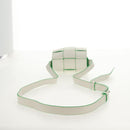 BOTTEGA VENETA MAXI INTRECCIATO Cassette Bag Leather White Green Auth bs30121A-9