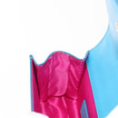 Salvatore Ferragamo Vala Shoulder Bag Enamel Blue Gold Auth bs30122-18