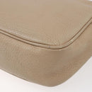 GUCCI Small Disco Interlocking Bag Leather Beige Gold 308364 Auth bs30123-15