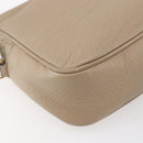 GUCCI Small Disco Interlocking Bag Leather Beige Gold 308364 Auth bs30123-16