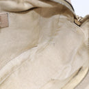 GUCCI Small Disco Interlocking Bag Leather Beige Gold 308364 Auth bs30123-18