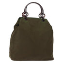 PRADA Tote Bag Nylon Khaki Auth bs30124-1