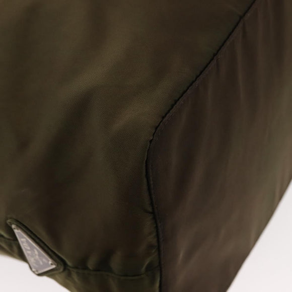 PRADA Tote Bag Nylon Khaki Auth bs30124