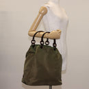 PRADA Tote Bag Nylon Khaki Auth bs30124-22