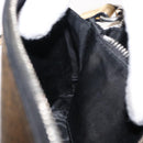 GUCCI GUCCY Print GUCCIxSEGA Bag Leather Gold Silver 511189 Auth bs30126-19