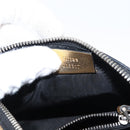 GUCCI GUCCY Print GUCCIxSEGA Bag Leather Gold Silver 511189 Auth bs30126-12