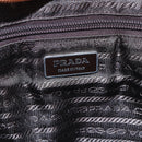 PRADA Hand Bag Tweed Beige Silver Auth bs30129-19