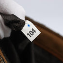 PRADA Hand Bag Tweed Beige Silver Auth bs30129-12