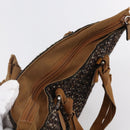 PRADA Hand Bag Tweed Beige Silver Auth bs30129-6