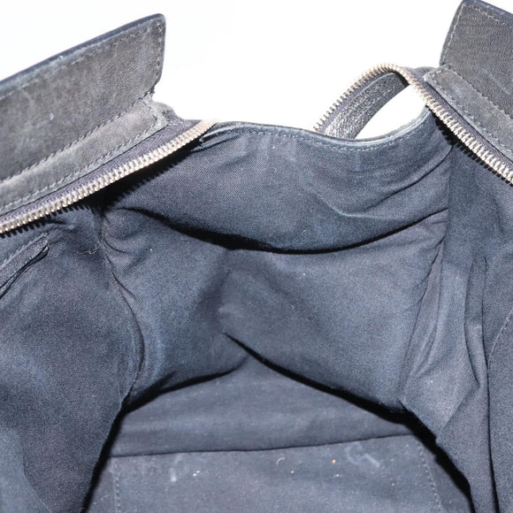 SAINT LAURENT Cavas chic Hand Bag Leather Black Gold 279079 Auth bs30132