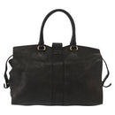 SAINT LAURENT Cavas chic Hand Bag Leather Black Gold 279079 Auth bs30132-2