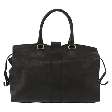 SAINT LAURENT Cavas chic Hand Bag Leather Black Gold 279079 Auth bs30132 - 0