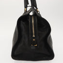 SAINT LAURENT Cavas chic Hand Bag Leather Black Gold 279079 Auth bs30132-4