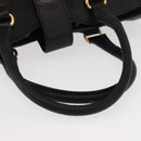 SAINT LAURENT Cavas chic Hand Bag Leather Black Gold 279079 Auth bs30132-7