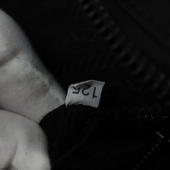 PRADA Business Bag Nylon Black Silver Auth bs30135