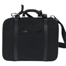 PRADA Business Bag Nylon Black Silver Auth bs30135-2
