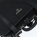 PRADA Business Bag Nylon Black Silver Auth bs30135-6