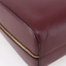 CARTIER Must Line Tote Bag Leather Bordeaux Gold Auth bs30136-16