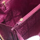 CARTIER Must Line Tote Bag Leather Bordeaux Gold Auth bs30136-12