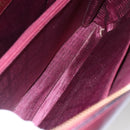 CARTIER Must Line Tote Bag Leather Bordeaux Gold Auth bs30136-23