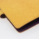 LOUIS VUITTON Epi Agenda MM Day Planner Cover Yellow R20049 LV Auth bs30137-17