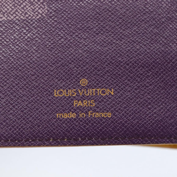 LOUIS VUITTON Epi Agenda MM Day Planner Cover Yellow R20049 LV Auth bs30137