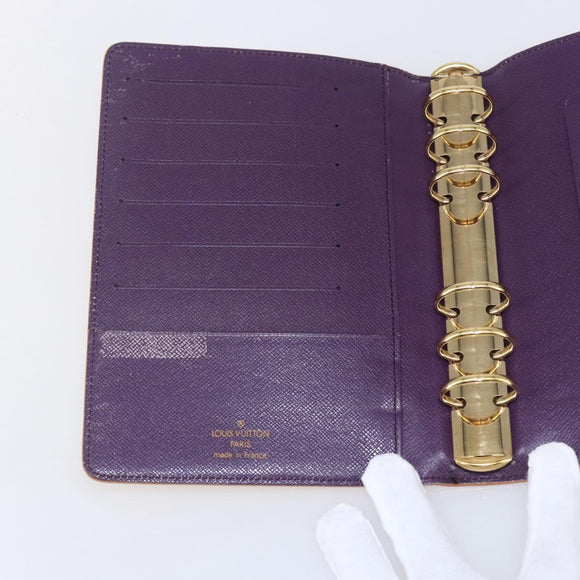 LOUIS VUITTON Epi Agenda MM Day Planner Cover Yellow R20049 LV Auth bs30137